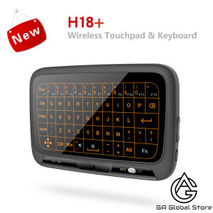 H18 USB 2.4G Touch Keyboard Mini Wireless Keyboard Air Mouse Mouse Full Screen Touchpad Office Games Keypad for Windows Android Smart TV Linux Windows Mac