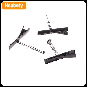 【2-3 days delivery】 10Pcs Black Metal Pinch Alligator Hair Clips 40mm With Wire Coil Spring Craft Hairpin For Fashion Party Favor Children Toy