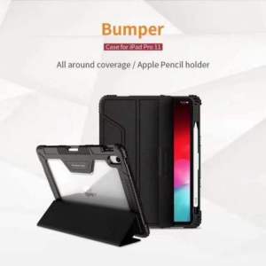 Nillkin ipad 10.2 / ipad pro 11 inch  / ipad 10 th 10.9 2022 Bumper Leather Cover Smart Case TPU+PC + PU Leather
