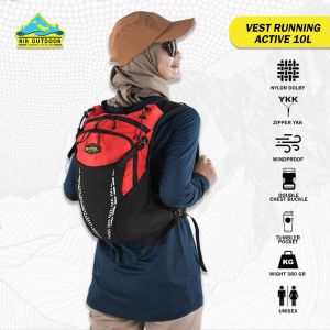 TAS HYDROPACK RIR OUTDOOR ACTIVE 10L TAS RUNNING VEST RUNNING PACK HIKING TEKTOK LARI