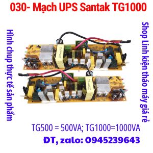 030 - BO MẠCH BỘ LƯU ĐIỆN UPS SANTAK TG1000 CHUYỂN ĐIỆN 24 LÊN 220V