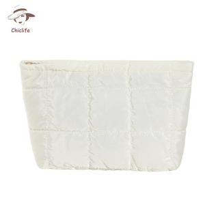 Women Puffer Cosmetic Bag Spacious Travel Makeup Organizer with Large Capacity Design