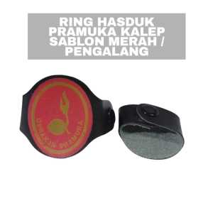 Ring Hasduk kalep sablon siaga-pengalang-penegak 1 pcs