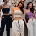 Áo bra nữ không dây quấn ngang ôm body freesize màu đen, trắng 1sizeshop. 