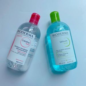 Nước tẩy trang Bioderma Sebium H2O 500ml màu hồng thích hợp với mọi loại da dành cho da khô va nhạy cảmda mụn-VIFASHOP
