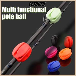 LEYOUFU Silicone Fishing Rod Holder Straps 5 Hole Lightweight Fishing Tackle Ties Fishing Accessories Silicone Fishing Rod Storage