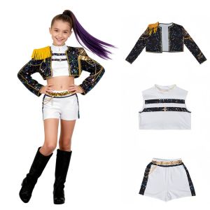 BENYTRO Rumi Cosplay Kpop Demon Hunters Costume Kpop Group Idol Mira Cosplay Demon Hunter Cosplay  Costume Set Girls