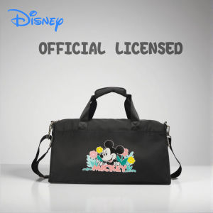 Disney Minnie Mouse Aesthetic Floral Print Travel Duffle Bag Trendy Pink Gym Bag Perfect for Travel & Picnic