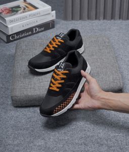 NAZREAL - Sepatu Sneakers Anak Casual Terbaru Auxy Orange