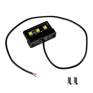 High Lumen LED License Light Waterproof Construction Shockproof Design Universal Quick Install for Motorcycle Scooters