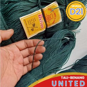 [D21- Tebal Tali 1.6mm] Tali Kenur/Tali Layangan/Tali Pukat Troll /Tali Bareh UNITED D21