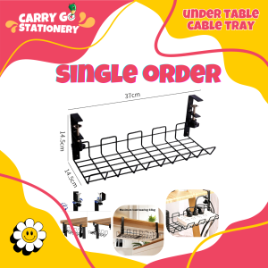 Under Table Cable Management Tray Organizing Tray Desk Socket Power Strip Holder
