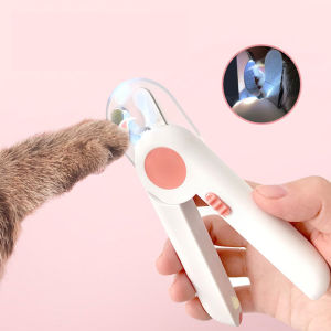 Lovinland Pet Nail Cutter Care Tools Cat Nail LED Light Pet Nail Clippers Professional Pet Cat Dog Nail Trimmer Cat and Dog Nail Cutters Animal Grooming Rabbit Nail Clippers Pet Accessories with Cat Dog Nail File Grinder Easy to Clean