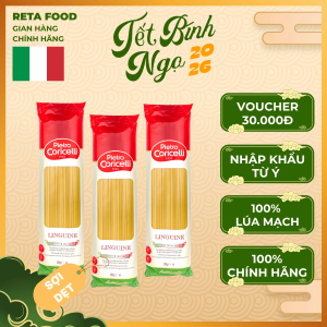 [Ưu đãi Tết] Mì Ý Pietro Coricelli 500g – Spaghetti (Sợi Tròn) / Linguine (Sợi Dẹt) – Pasta Nhập Khẩu 100% Từ Ý
