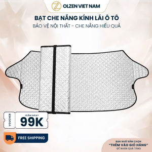 Bạt che nắng kính lái ô tô OLZEN Tấm chắn kính trước phản quang chống nóng cách nhiệt bảo vệ nội thất phù hợp nhiều mẫu