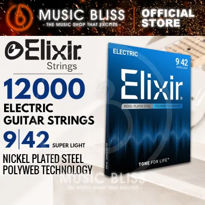Elixir Strings Polyweb Electric Guitar Strings .009-.042 Super Light