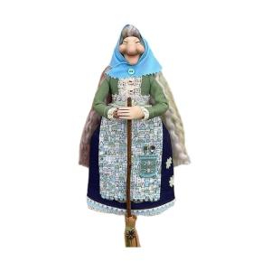 Handmade Kitchen Witch Doll Witch Doll on Door Decor Witch Doll Luck Charm Home Decor Witchs Doll Home Decoration for Cuisine Flying Witch Figures on Broomsticks(Red)