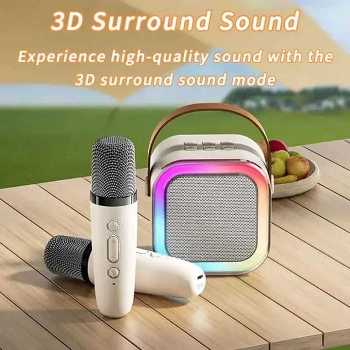 Mini Wireless Karaoke Speaker With Portable Bluetooth Microphone K12 ...