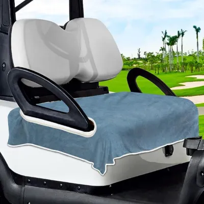 CHIC Keeps Seats Dry Golf Cart Seat Cover Breathable Comfortable Golf Cart Seat Towel Blanket Portable Non-Slip Golf Cart Accessories for 2/4-seats Cart