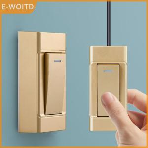 【E-WOITD】 1 Gang 2 Way Surface Mount Switch Wire Hanging Installation Bedside On/Off Control Lamp Grey/White//Black Panel Wall Light Switch