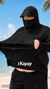 Plus Size For Men UPF50+ Sun Protection Hoodie Jacket Ice Silk Breathable Lightweight Outdoor Coat