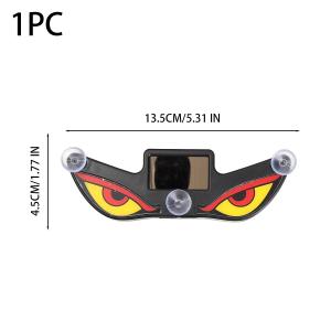 LED Demon Eye Decorative Light Solar Powered Car Neon Light Wireless Cool DEMON EYE Ambient Light Suction Cup USB Rechargeable Atmosphere Breathing Lamp