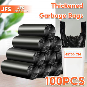 Trash Bag Thick drawstring convenient carry plastic garbage bag environmental disposable bathroom office Waste bag