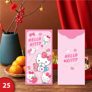 10 Bao Lì Xì Hoạt hình Labubu và câu chúc_16 cm x 8 cm