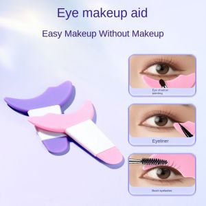 Silicone Eyeliner Stencils Wing Tips Marscara Drawing Lipstick Wearing Aid Face Cream Mask Applicator Makeup Tool Resusable