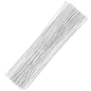 50 Pcs Kawat Tangkai Bunga Artificial Batang Bunga Plastik Tangkai Bunga Palsu Tangkai Bunga Bouquet