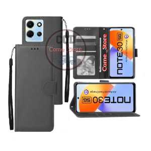 Casing Dompet Untuk Infinix Note 30 Case Flip Cover Leather Premium Sarung Buku Hp