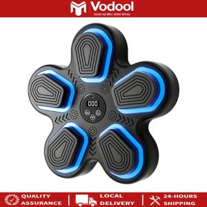 Smart Boxing Trainer with Bluetooth Music Reaction Training and Multi-Color Wall Punching Pad for Home Cardio Workouts