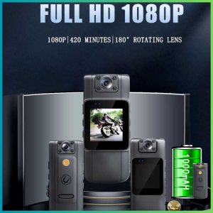 TERLARIS PENGIRIMAN CEPAT COD JOZUZE Body Cam Mini Camera Full HD 1080P Rotating Lens 1000mA/ KAMERA mini bluetooth ke hp wifi 4k tersembunyi tanpa kabel / kamera vlog youtuber jernih kecil tersambung ke hp/ kamera pengintai h