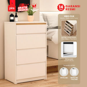 PIRA METROPOLIS OX -  HIRO CH4 Lemari Laci 4 Susun