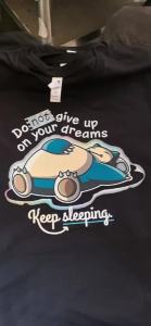 Casual Original New Design Do Not Give Up On Your Dreams Keep Sleeping Snorlax Version Novelty Graphics Printed Tshirts