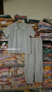 Set Đồ Ngủ Pijama vải mango loại 2 Tay Ngắn-Quần Dài Tiểu Thư Dễ Thương đồ bộ tay ngắn mango họa tiết xinh from dưới 58 kí