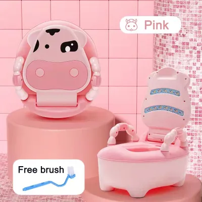 Cute Baby Potty Training Toilet Seat Backrest Cartoon Boy Girl Baby Pot Children Potty Toilet Bedpan