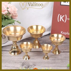 [Valitoo] Multi-Size Golden Copper Alloy Candle Holder Candlestick Candelabrum Home Decor