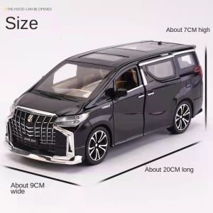 1:24 1:32 Toyota Alphard  Alloy Car Model Simulation Sound And Light Pull Back Car Business Nanny Car Car Model