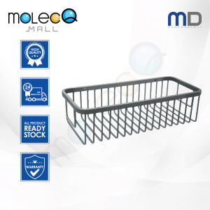 Modern Depot Bathroom Basket Wall Mounted Rectangle Rack Bathroom Storage Rak Bathroom Shelf Stainless Steel ABF-400Q-MG