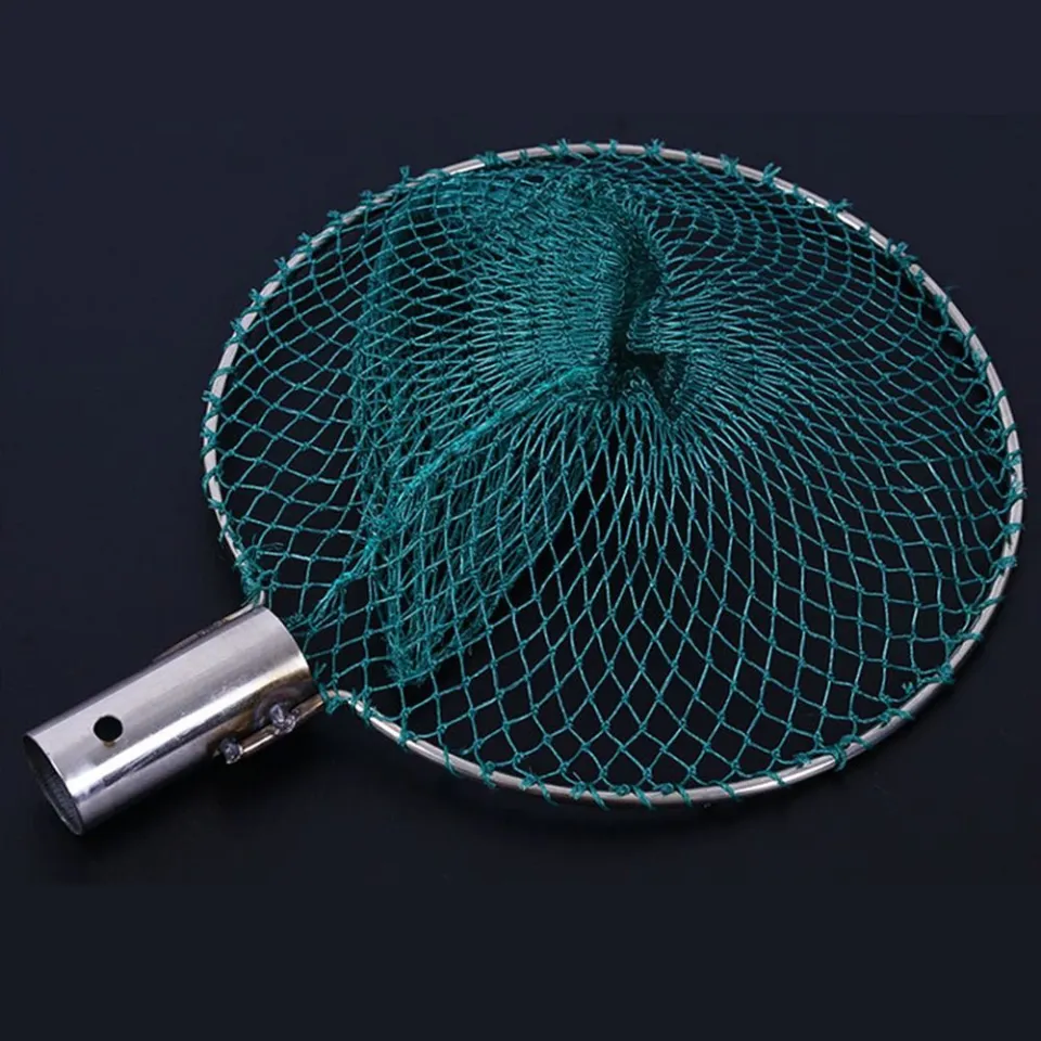 SIMPL Foldable Shrimp Mesh Cage Fishing Trap Brail Head Crawfish Trap Dip  Net Crab Net Fish