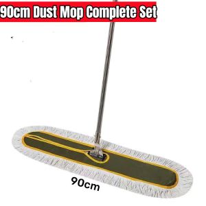 Flat mop large dust pusher row mop hotel household long floor mop office factory workshop special cotton thread mop