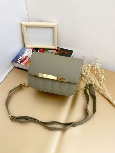 Tas Selempang Wanita Sling Bag Polos Bahan Kulit Sintetis