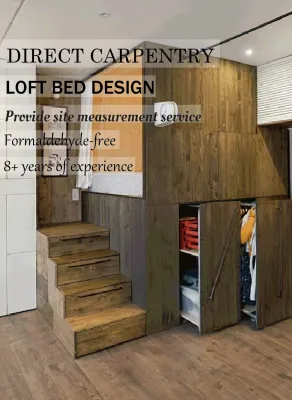【SG Local Contractor】【Custom Furniture】Bedroom Renovation /Loft Bunk Bed/ Kids Bedroom Design /Storage bedframe/ Study Table / Wardrobe/ Local Carpentry works