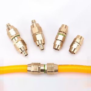 ข้อต่อสายพ่นยา ข้อต่อสายพ่นยาและปลอกพ่นยา ครบชุด ผู้ - เมีย ทองเหลือง ขนาด 8.5 มิล ข้อต่อสายพ่นยาทองเหลือง