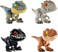 Jurassic World Snap Squad Mini Dinos 4-Pack T-Rex Velociraptor Blue Indoraptor Indominus Rex Action Figure Gift Set Mattel GKH02. 