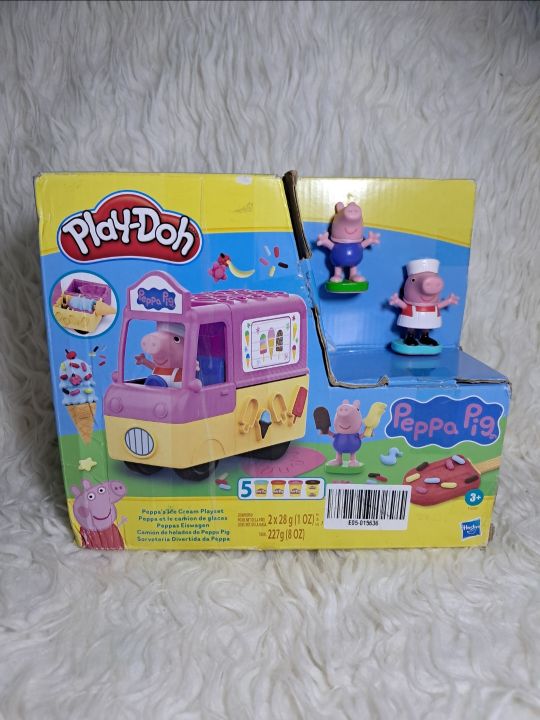 Ready Playdoh Peppa Pig Play-Doh Peppa's Ice Cream Truck Playset