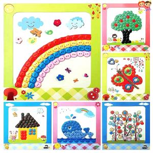 Kids Children Button Sticker Puzzle Birthday Goodies Gift Present Art Craft Kindergarten Play Activity