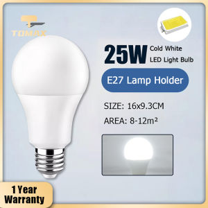 [Ready Stock] TOMAX E27 12W/ 18W/ 25W LED Bulbs 6000K E27 Light Bulbs 220V LED Chandelier Bulbs 1800LM