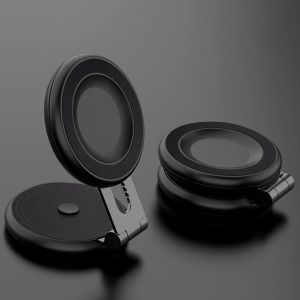 INOVAGEN Hot Sale Magnetic Car Phone Holder MountLaptop Phone MountWireless Charging SupportAdjustable Car Phone Holder 360° Rotation Foldaway Car Mount